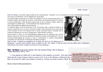 Léo Strauss La justice