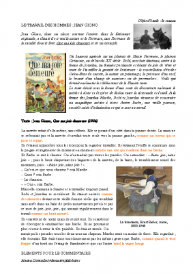 Jean Giono, Que ma joie demeure